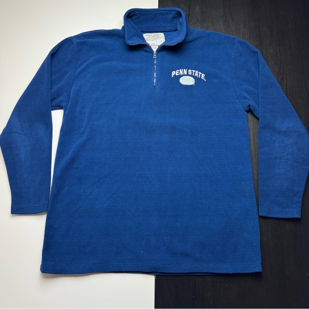 Penn State Nittany Lions 90’s Men’s 1/4 Zip Pullover Fleece Jacket Size L Blue